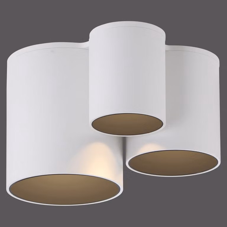 Paul Neuhaus Pure Point LED badkamer plafondlamp wit, 3-lampig, IP44