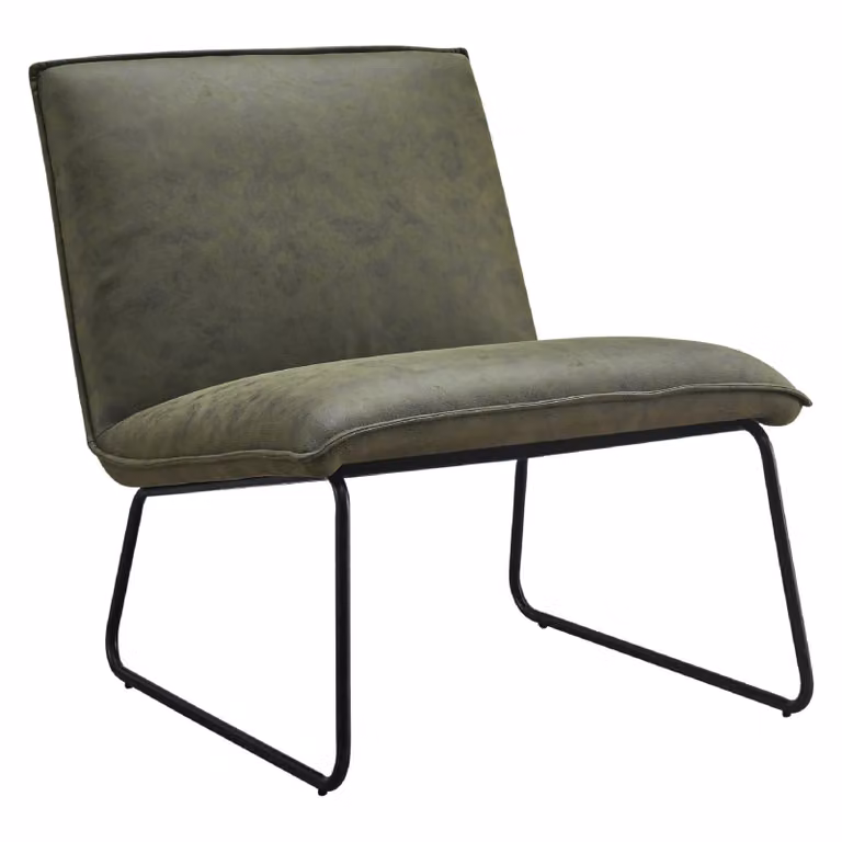 Nest of Nora Fauteuil Lokan Relaxstoel - Groen microleder