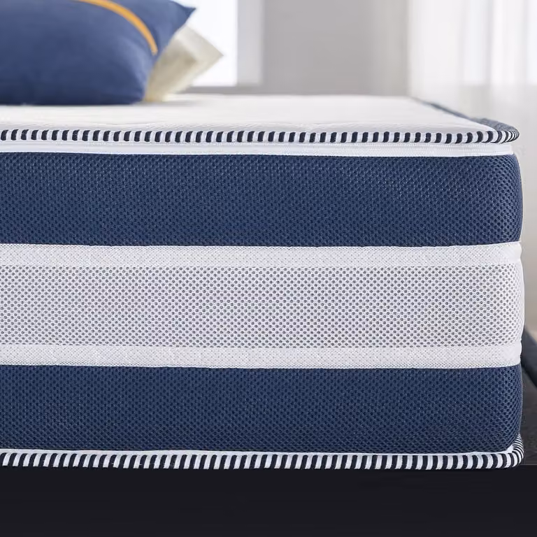 Wit Traagschuim Gel Matras met 7 Zone Comfort - B/D/H: 90 x 200 x 25 cm