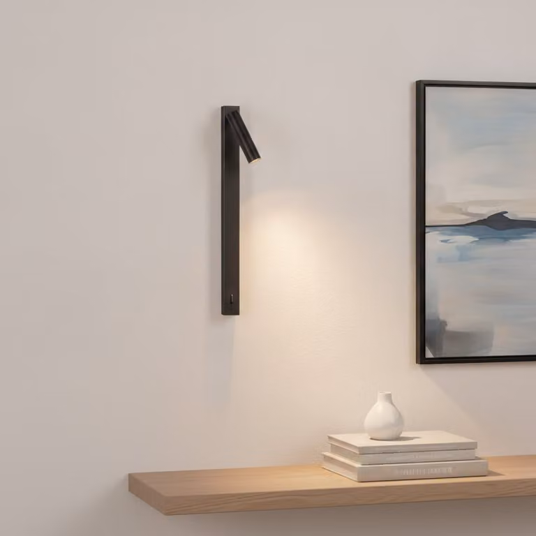 Lyora Tondo wandlamp zwart modern aluminium