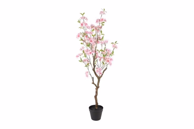 Countryfield zijden Clematis plant in pot, roze, 130 cm