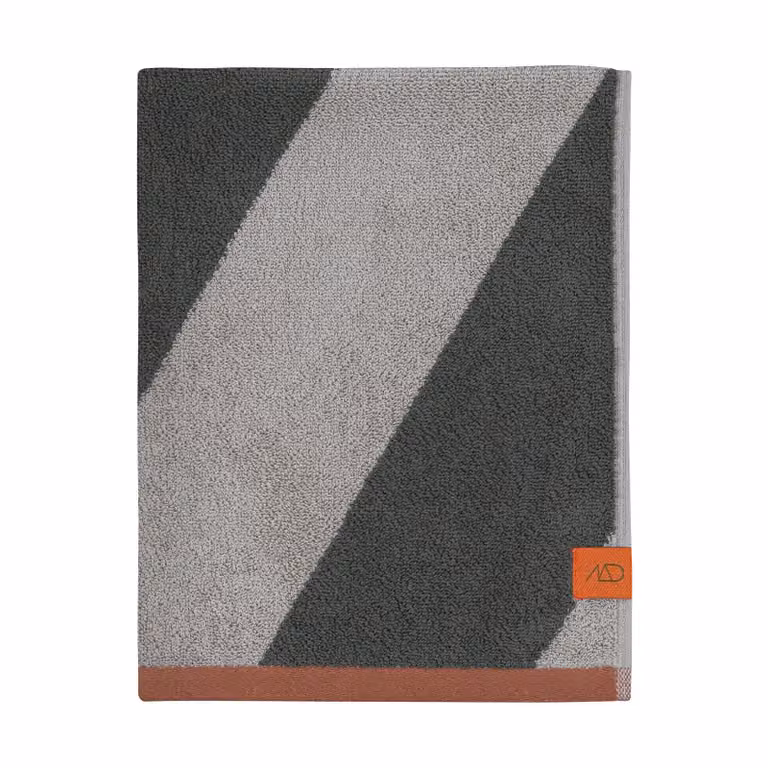Mette Ditmer Gastenhanddoek Diagonal 2-pack Dark olive B: 40 cm, H: 55 cm