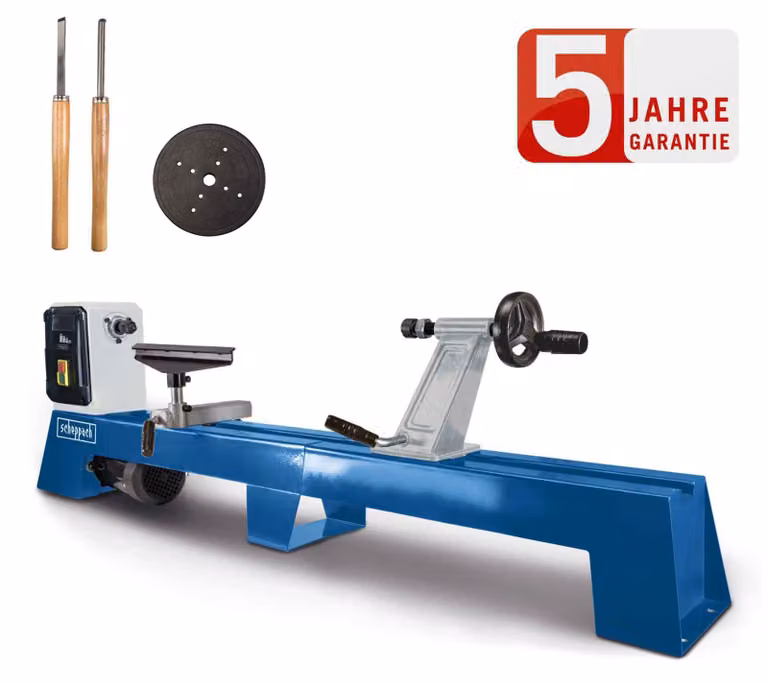 Scheppach draaibank DM1100T met 400 Watt motor en accessoire set