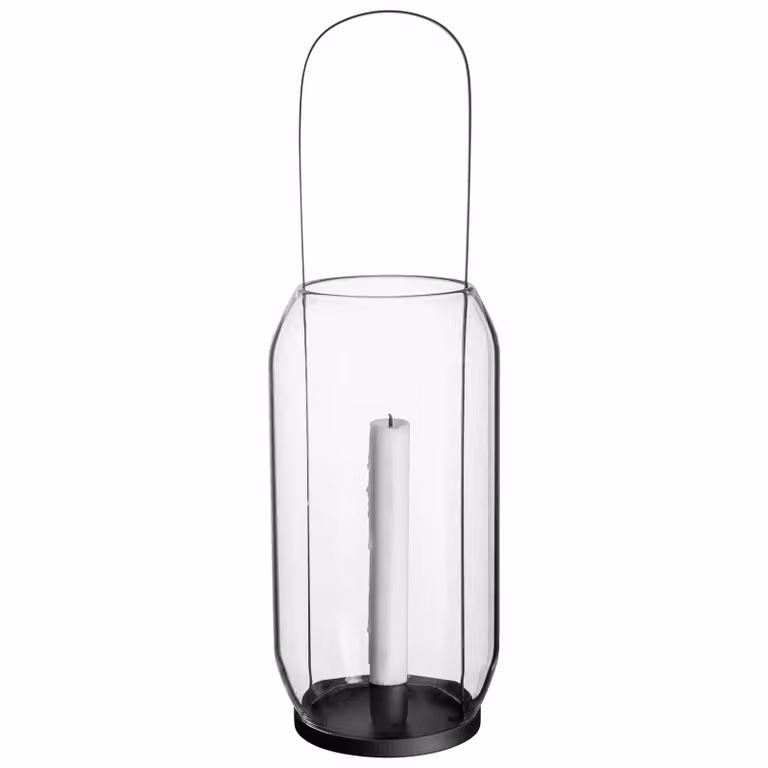 ERNST lantaarn voor kaars, Zwart, Hoogte: 40 cm