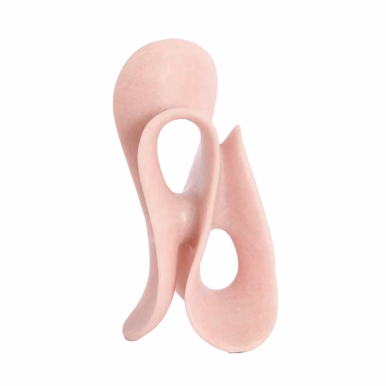 Light en Living ZAZINA Ornament op voet, Abstract, Roze, B/D/H: 20,5 x 20,5 x 39 cm