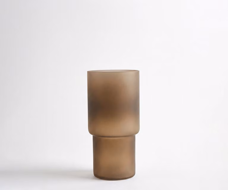 DELIFE Vaas Columna Aurum Mondgeblazen Glas B: 15 cm, D: 15 cm, H: 30 cm