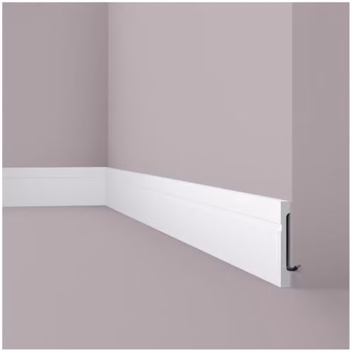 Noël & Marquet Wallstyl Plint FD15 Wit - 8 stuks (16 m) - H x B x L: 2000 x 15 x 180 mm