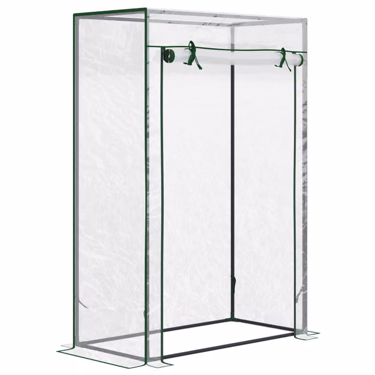 Outsunny tomatenkas met massief verzinkt stalen frame en UV-bestendig PE, transparant, B/D/H: 100 x 50 x 149 cm