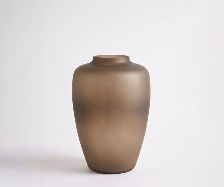 DELIFE Vaas Somera Aurum Mondgeblazen Glas B: 22 cm, D: 22 cm, H: 32 cm