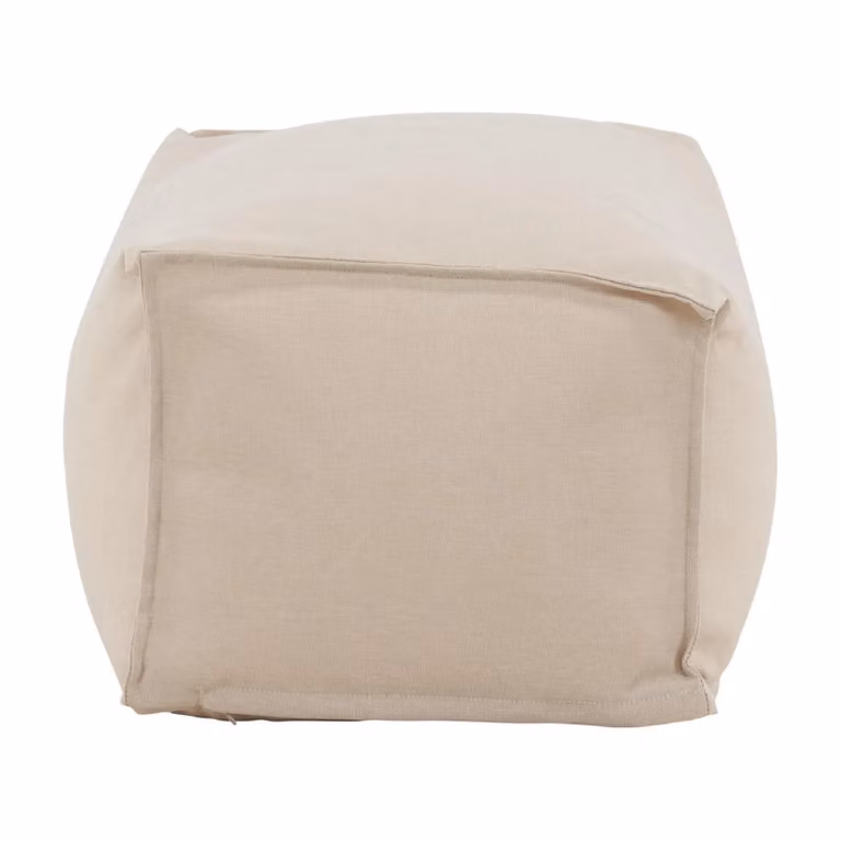 Nest of Nora Tuinpoef Hocker Beige Weerbestendig