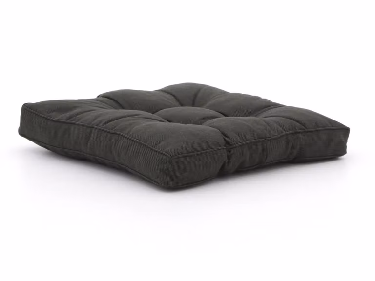 Dralon Madison Loungekussen voor de tuin, Zwart, 60 x 60 cm