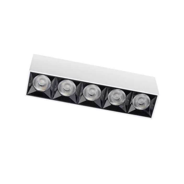 Lyora Witte opbouwspot Midi Led 5x1 leds 3000K warm wit