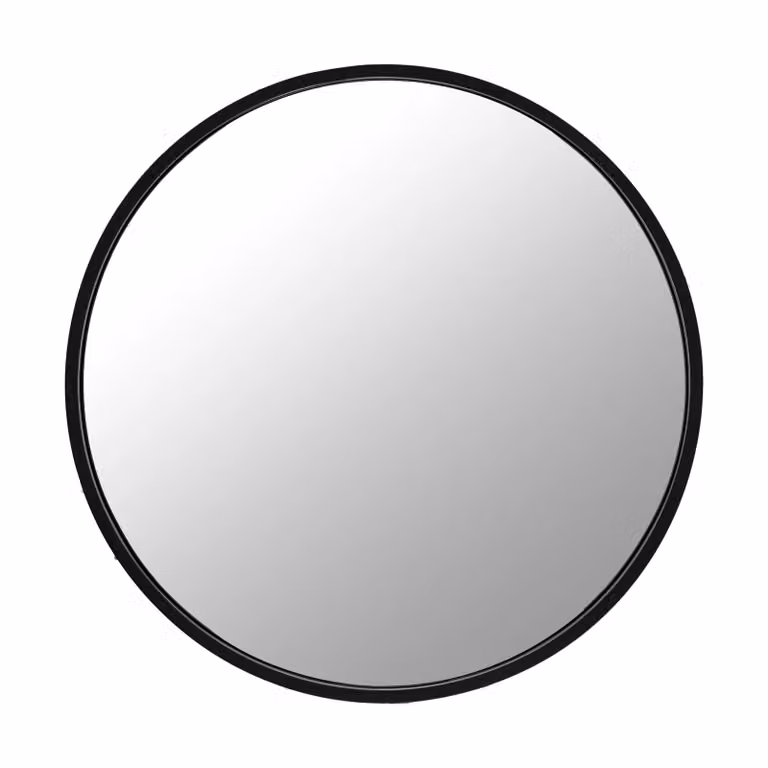 Scandi Living Sphere wandspiegel zwart Ø60 cm