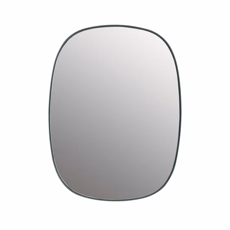 Muuto Framed wandspiegel Dark green B: 59 cm, H: 44 cm