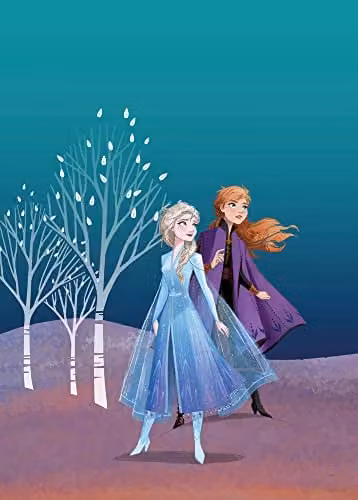 Komar Disney Frozen Sisters Kunstdruk Poster, Multicolour, 50 x 70 cm