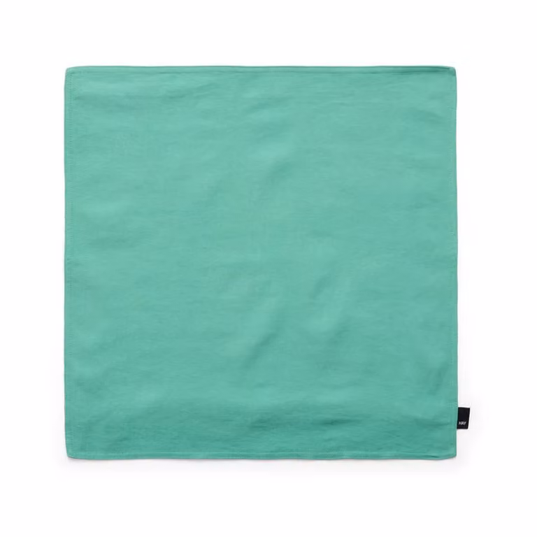 HAY Linnen kussenhoes Emerald green 50 x 50 cm