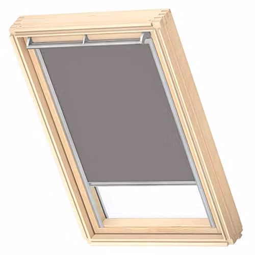 VELUX Verduisterend Rolgordijn DKL, Grijs met Grijze Geleiders, M08