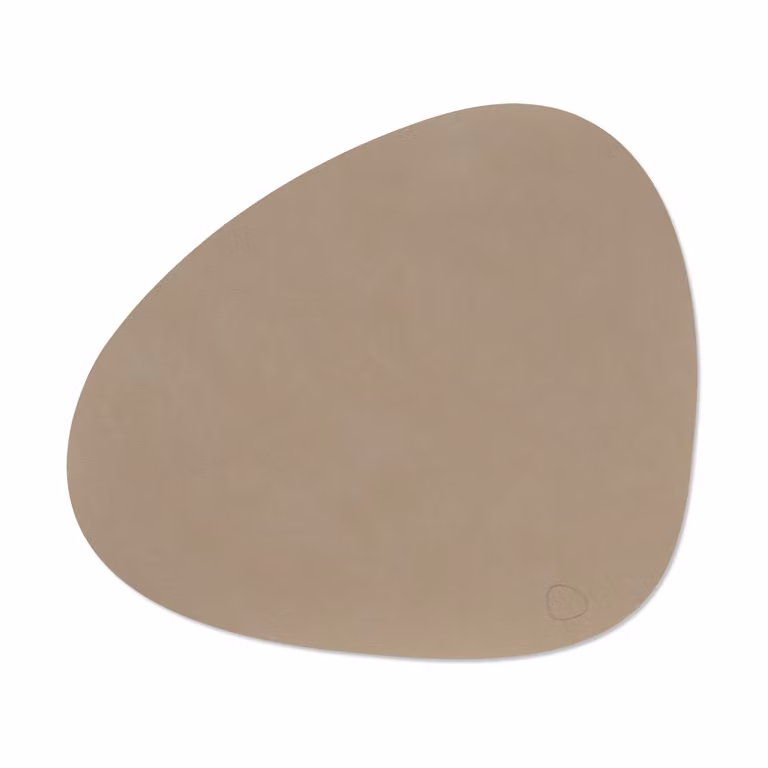 LIND DNA Nupo placemat curve L Clay brown