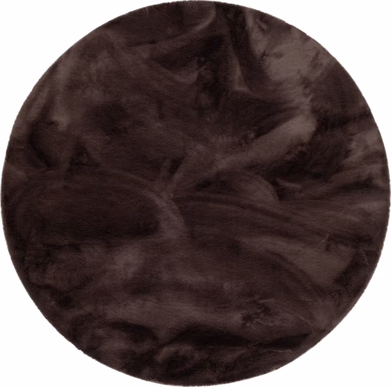 Pergamon Luxe Super Zacht Bont Vloerkleed Plush Rond van Polyester