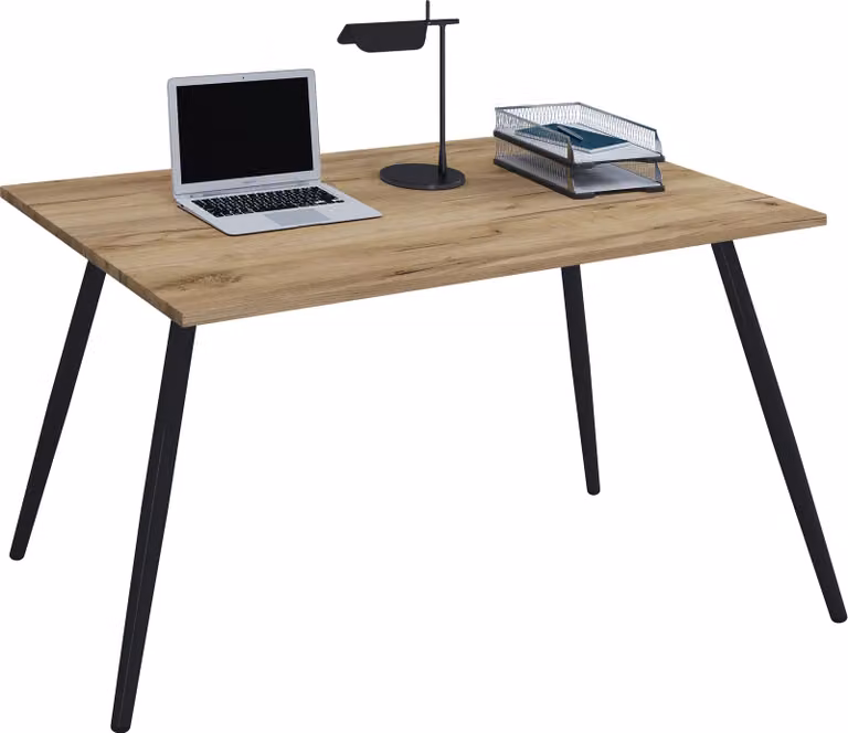 VCM Salia Bureau met Scandinavische Retro Look, Breedte: 160 cm, Diepte: 80 cm, Hoogte: 70 cm