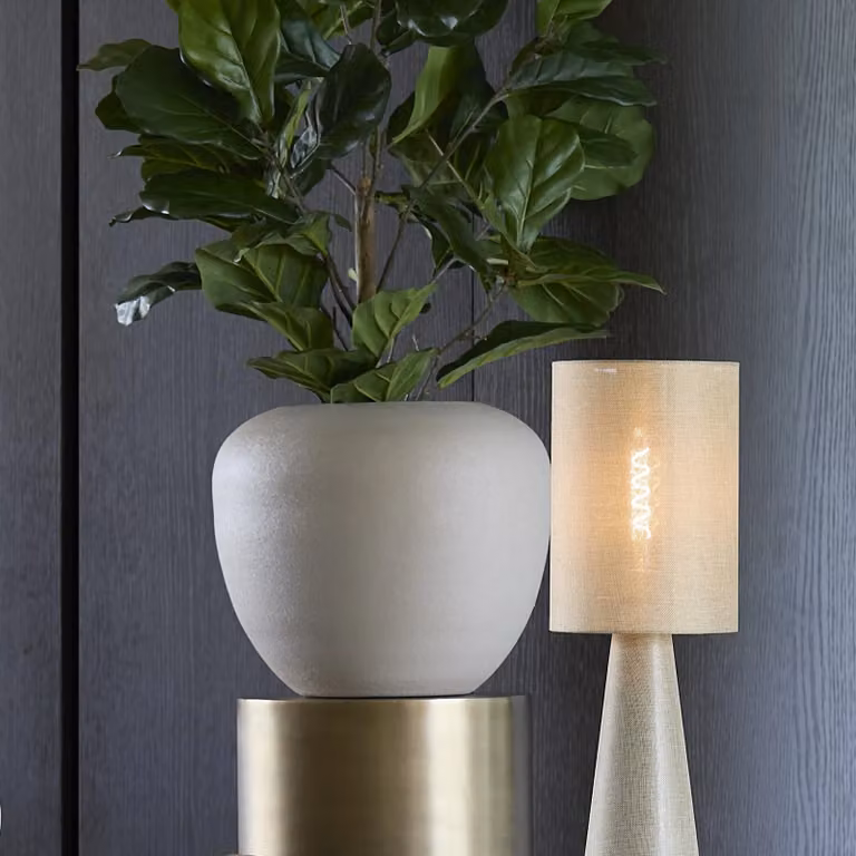 Light en Living MILZO Pot deco, grijs, keramiek, B: 40 cm, H: 35 cm