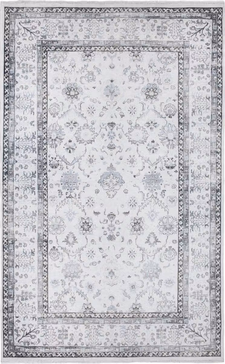 Tessoliving Kilim Vloerkleed - Crème - Boho Stijl - Laagpolig - B/D: 155 x 225 cm