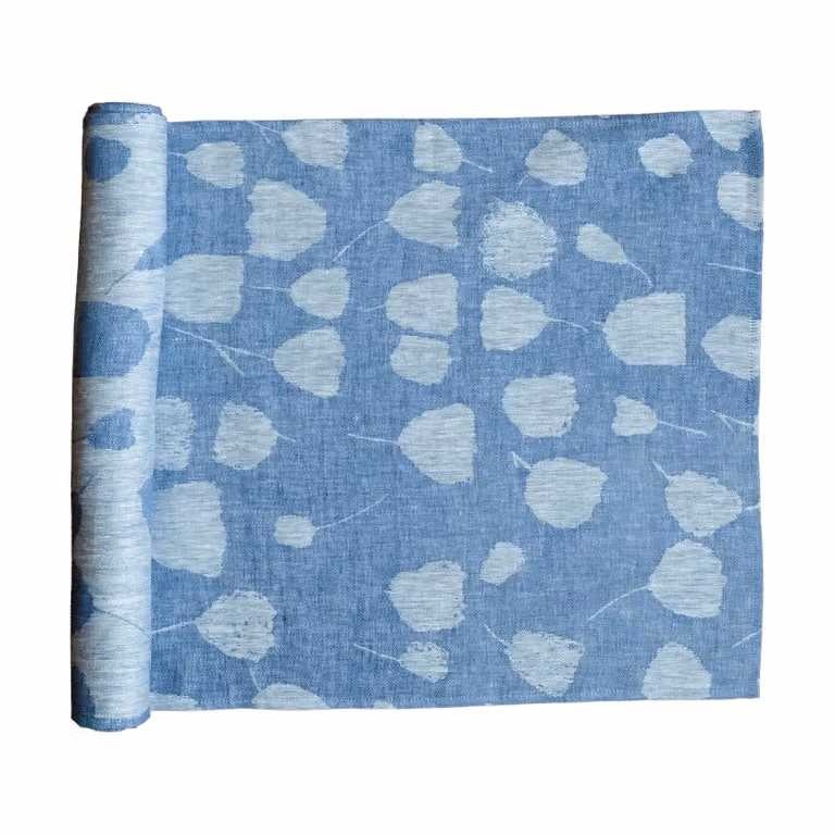 Fine Little Day Bouquet tafelloper Blauw-offwhite, B: 150 cm, D: 45 cm