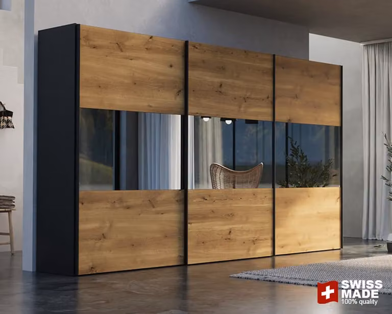 Schuifdeurkast Grande Robust van Bedroomshop in hout