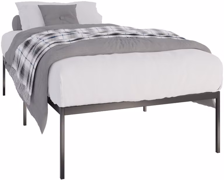 CLP Metalen bed Fargo zwart B/D/H: 200 x 100 x 42 cm