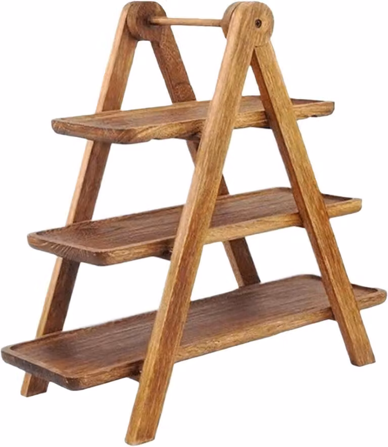 Rechthoekig fruitdienblad met 3 afneembare niveaus - Meerkleurig - 42 x 34 cm