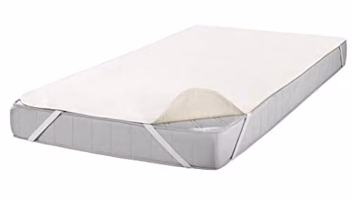 SETEX Kalmuck matrasbeschermer van 100% katoen in wit, B/D: 180 x 200 cm