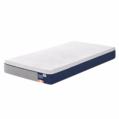 VASAGLE Matras van gel traagschuim, 90 x 200 cm, middelhard, 7-zone ondersteuning, blauw