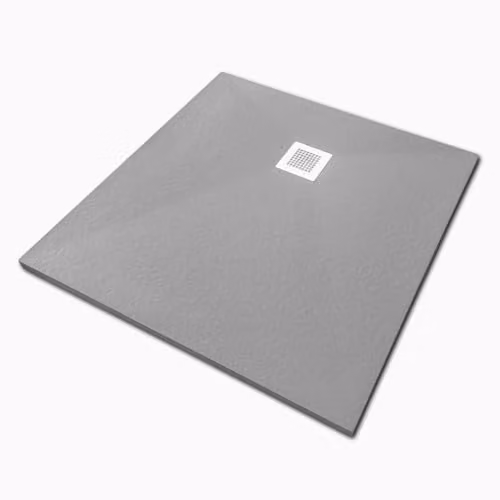 Veroni Madison Composietsteen Douchevloer Grijs B: 90 cm, D: 90 cm, H: 3 cm