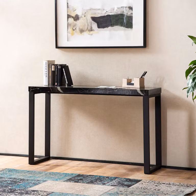 home24 Sidetable Benado zwart B: 120 cm, H: 76 cm, D: 40 cm