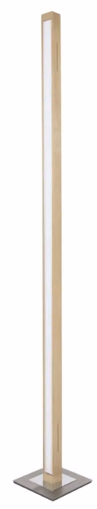 HerzBlut Leonora Houten vloerlamp - Bruin - Hoogte: 161 cm