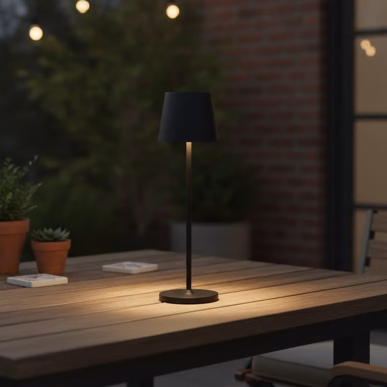 Lyora Nova Luce Seina oplaadbare LED tafellamp - zwart