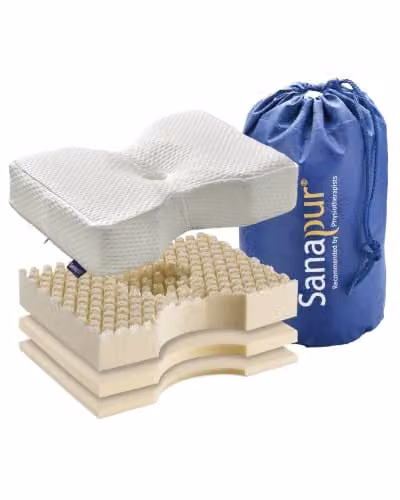 Sanapur Original Clima 4.0 Orthopedisch Hoofdkussen met Talalay Natuurlatex en Zachtschuim