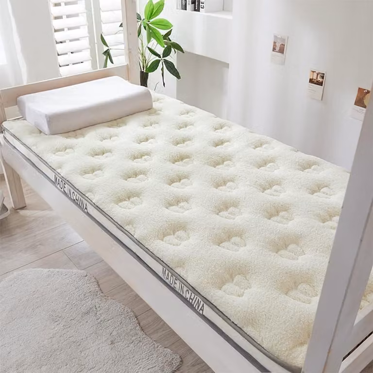 Wit Futon Matras Tatami Rolmatras met 5-laags structuur B/D: 120 x 190 cm