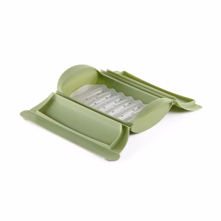 Lékué Stoomkoker Groen met tray, 2-pack