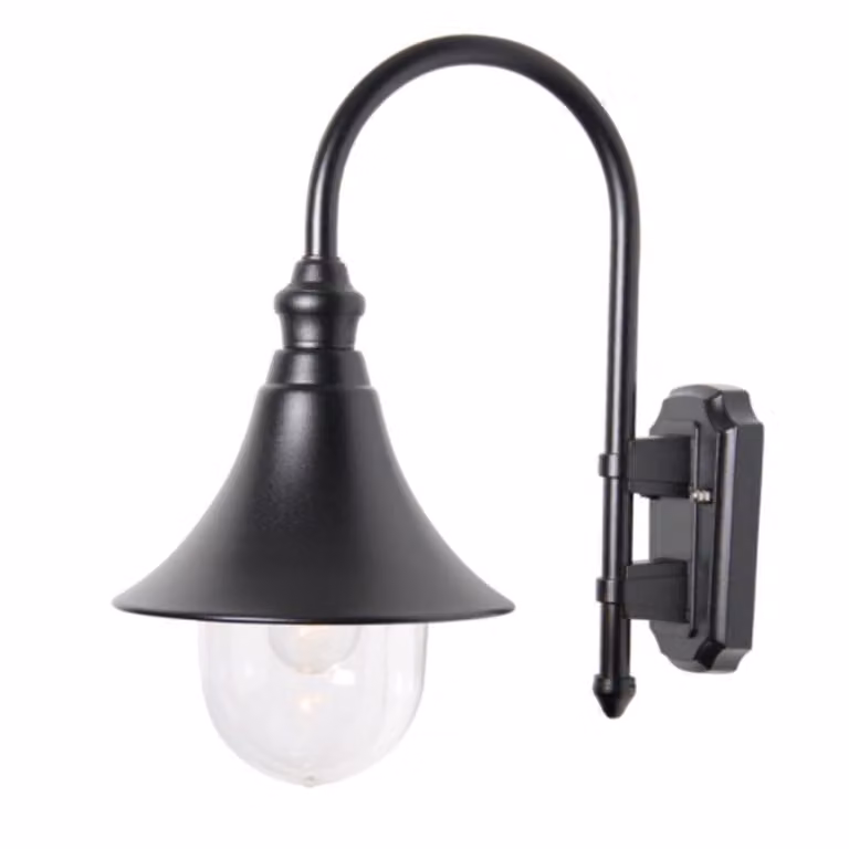 Franssen Calice klassieke muurlamp zwart