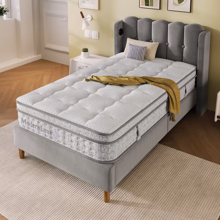 Wishdor 7-zones pocketveringmatras eenpersoons - Wit - 90 x 200 x 25 cm - H3 - Koudschuim - Ventilerend - Oeko-Tex