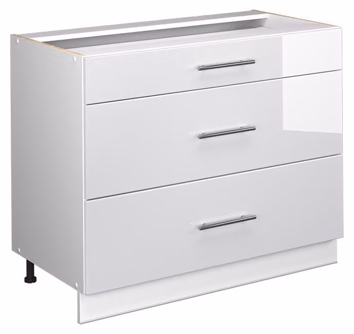 Vicco Fame-Line Keukenonderkast Wit Hoogglans Model 61620 Breedte: 100 cm