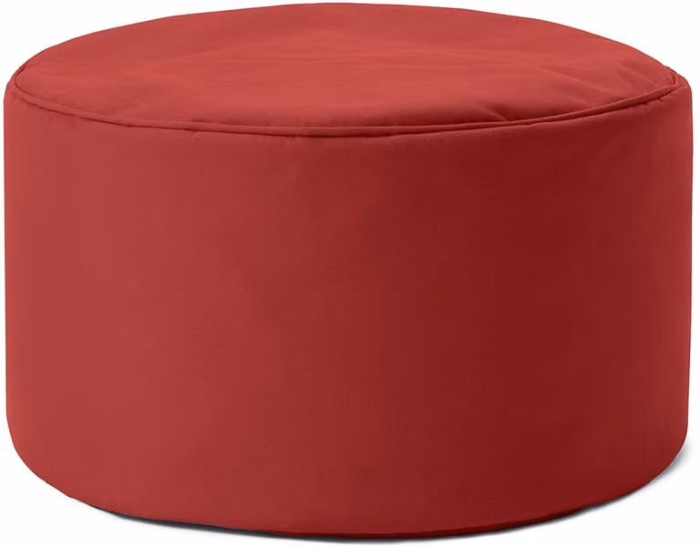Lumaland Zitzak poef met 3-in-1-functie voor binnen en buiten, Ø 25 x 45 cm
