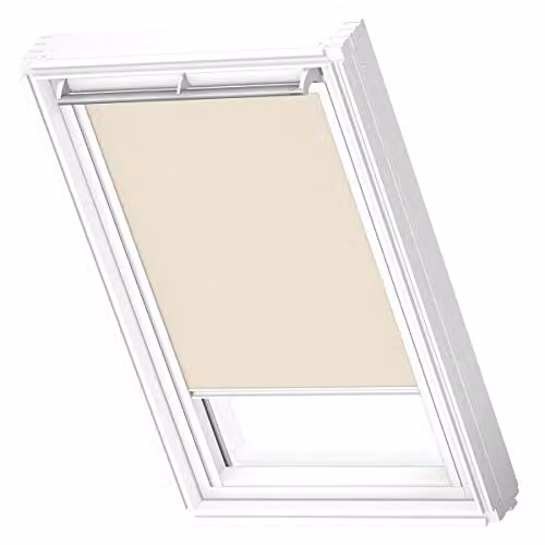 VELUX Lichtdoorlatend Rolgordijn RFL met Witte Geleiders, MK04, Beige