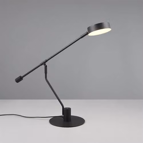 Led bureaulamp Manduro Trio zwart van metalen materiaal