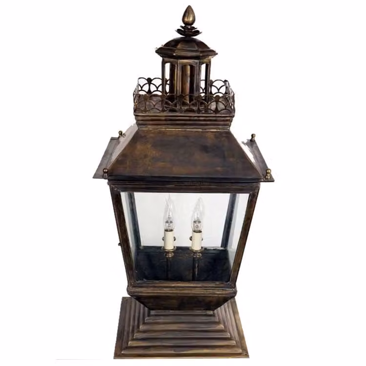 Limehouse Chateau Gate Landelijke Buitenlamp Large - Antiek Koper
