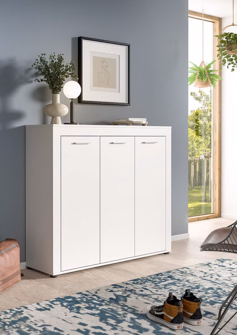 home24 Schoenenkast Jam wit, Breedte: 120 cm