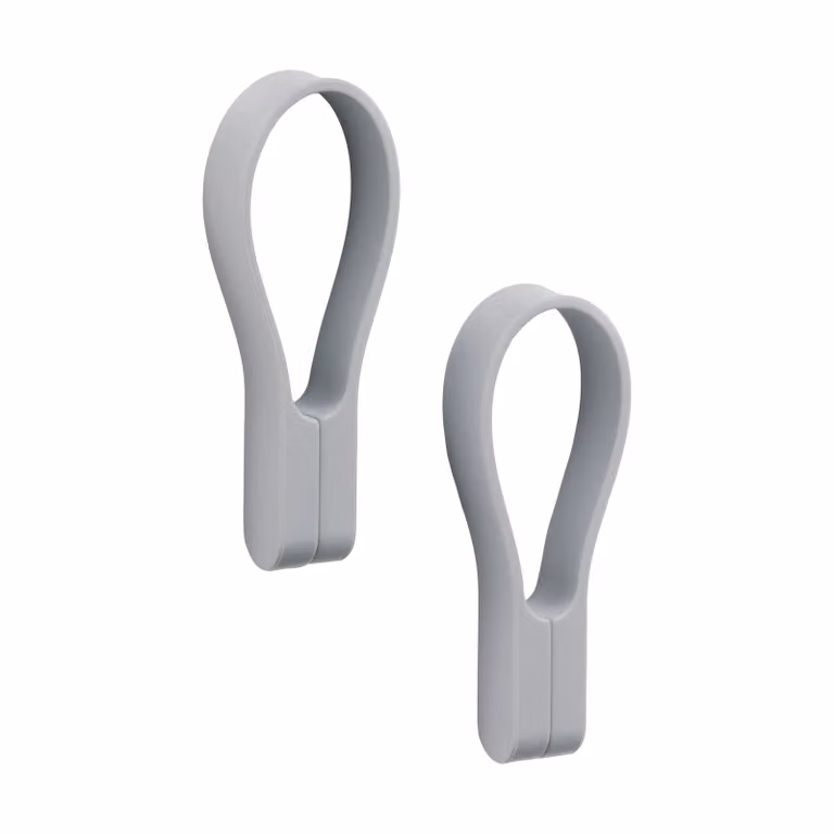 Zone Denmark Loop magnetische handdoekhanger 2-pack Gull grey