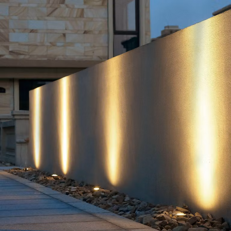 Lucande Ava grondspot inbouwlamp, rond, grijs/zilver, roestvrij staal en aluminium, IP67, GU10, dimbaar, Ø 12 cm