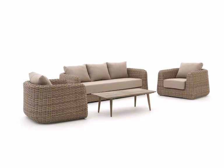 Intenso Loungeset voor 5 personen in beige